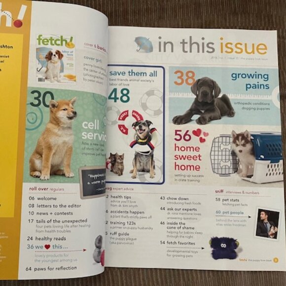 2/$20 Fetch The Pet Magazine with a Healthy Pedigree The Puppy Love Issue 2018 - Picture 3 of 4